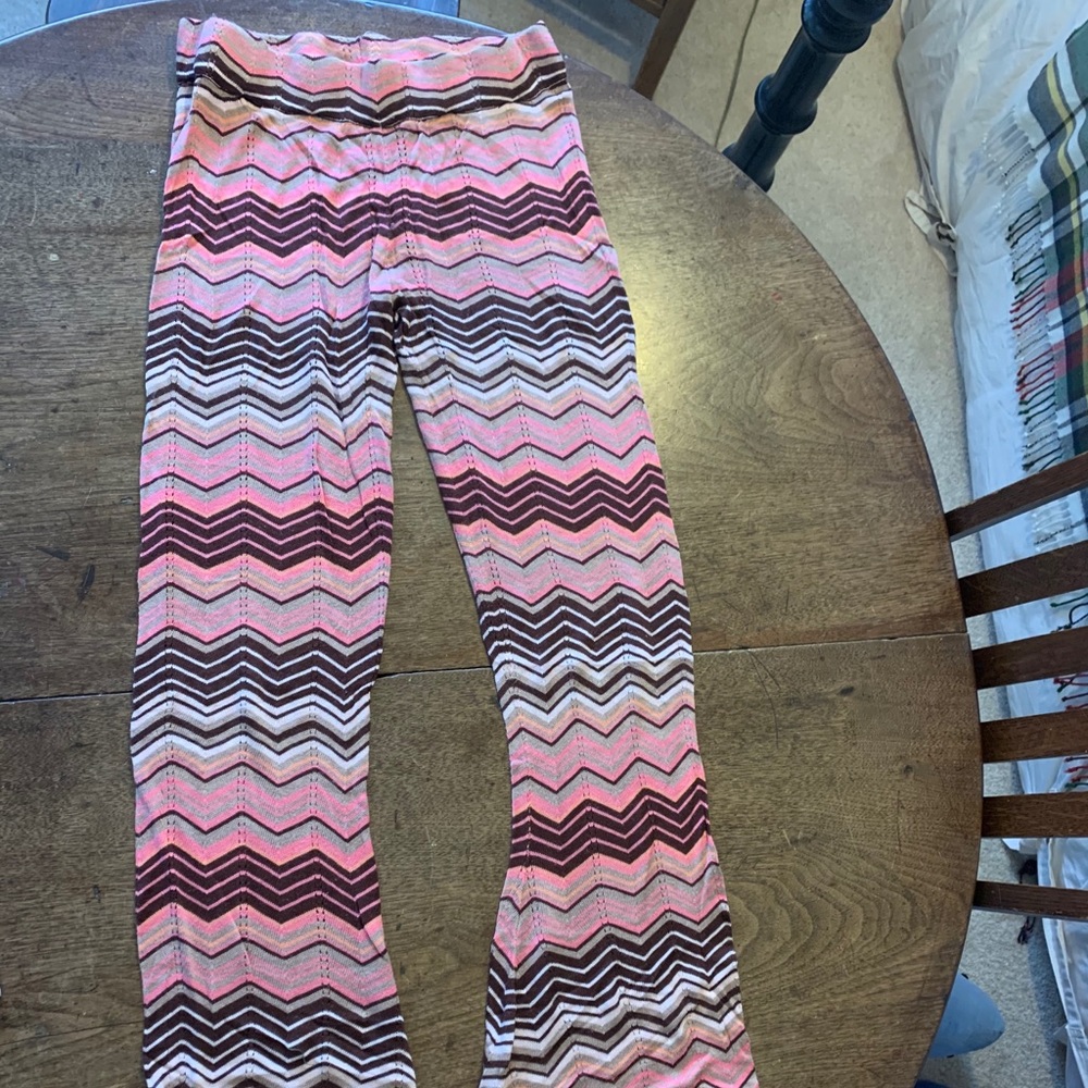 pink and brown striped pants
